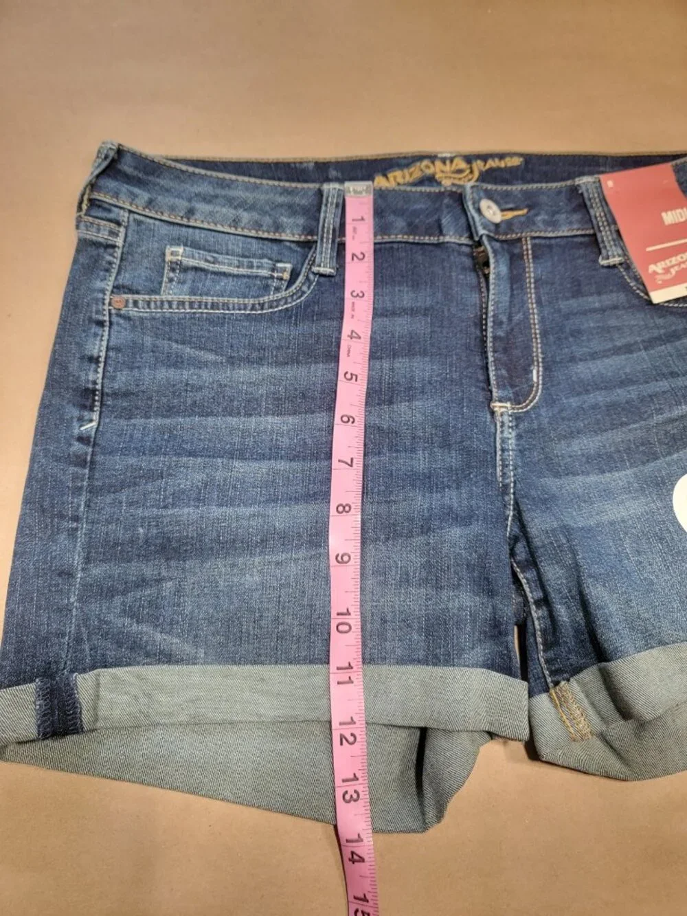 Arizona Jeans, Size Juniors 11 Denim Midi Shorts, NEW with Tag